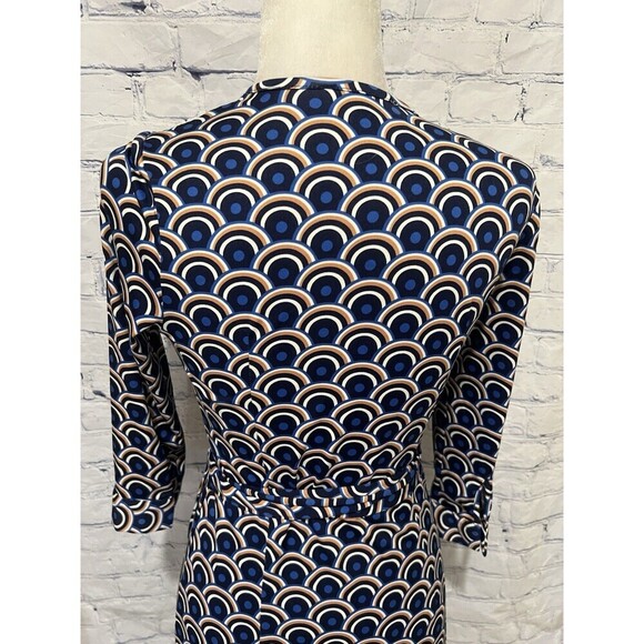 JB by Julie Brown Geometric Print Long Sleeve Wrap Dress - Size XS - Picture 4 of 7